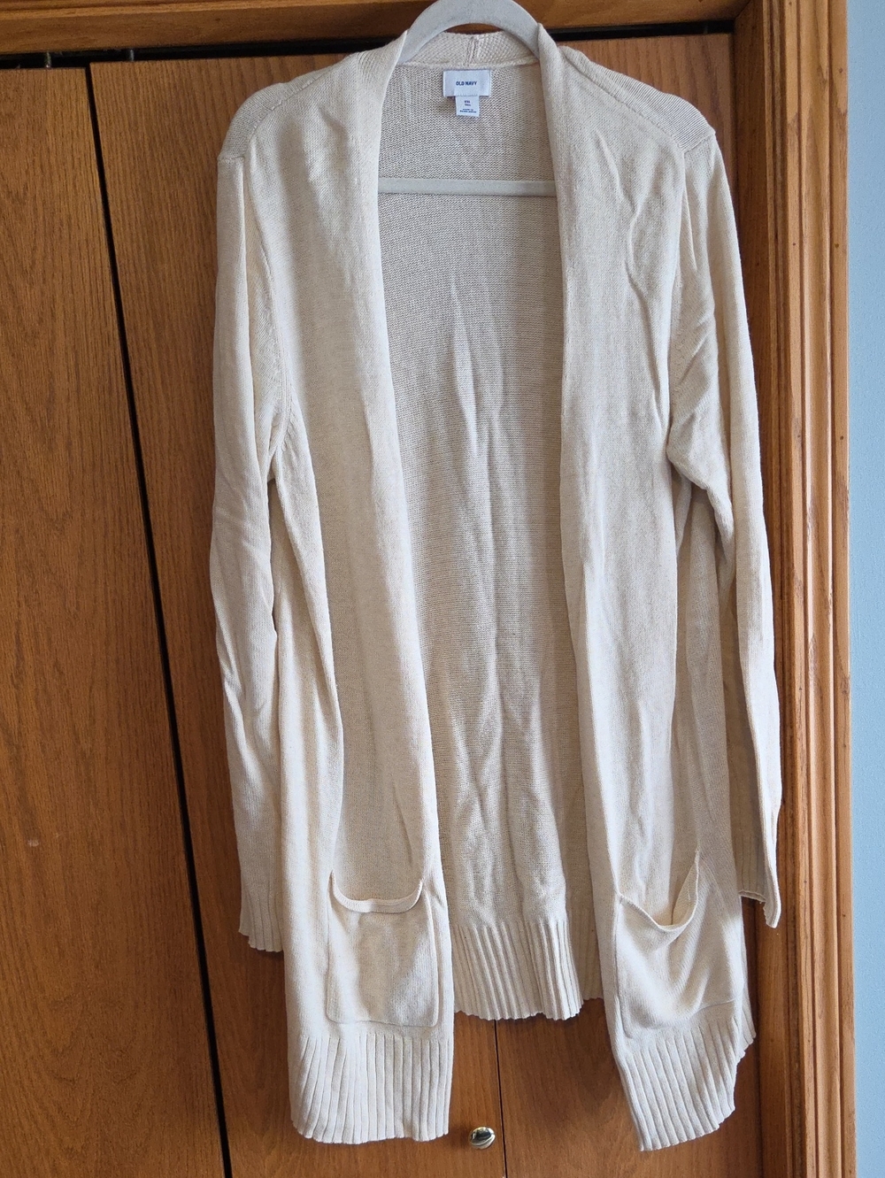 Old Navy Beige Open-Front Women's Cardigan Sweater,  Size Xxl Tall